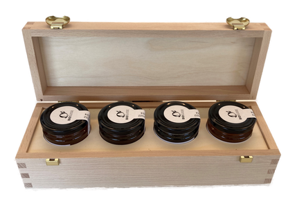 Geschenkbox mit 4 Bio-Honigsorten